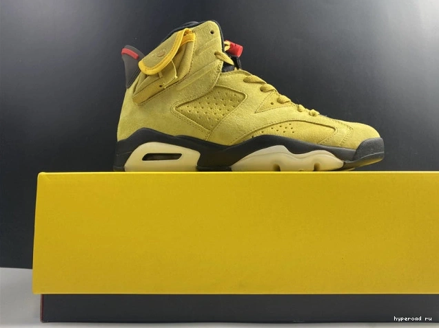 JORDAN YELLOW AIR TRAVIS SCOTT CN1084-300 X 6 0727